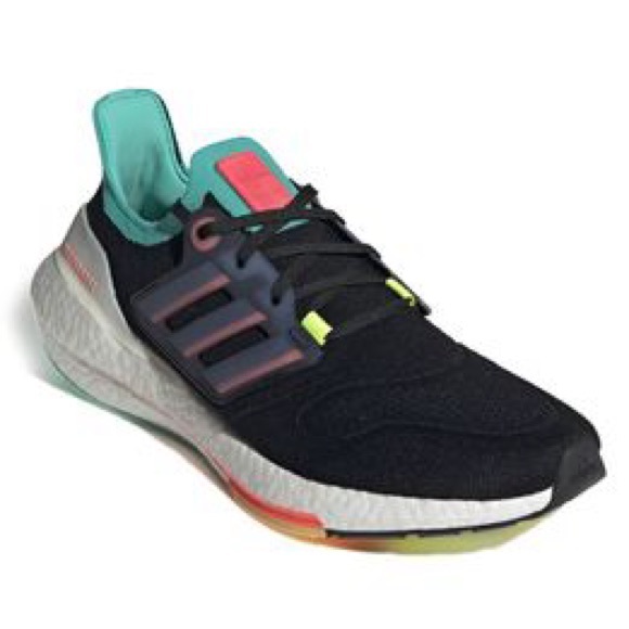 Adidas Women’s Ultraboost 22 Running Shoe in Black/Turbo/Mint Rush - Picture 5 of 15